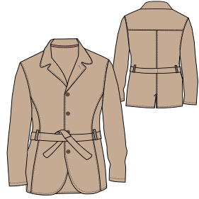 Fashion sewing patterns for Safari Blazer 7429